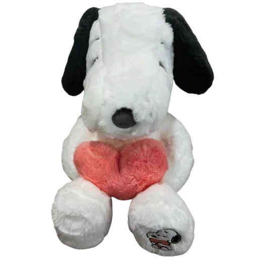 Peluche snoopy con remera corazon